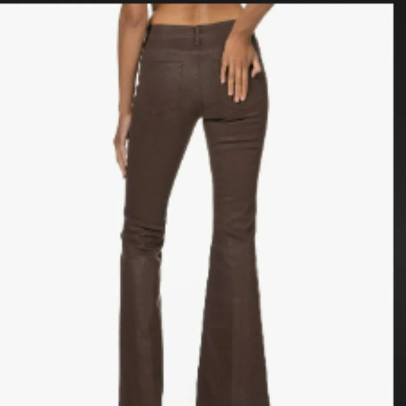 FRAME Le High Flare coated jeans - Color: Dark brown Size 34 - Picture 9 of 9